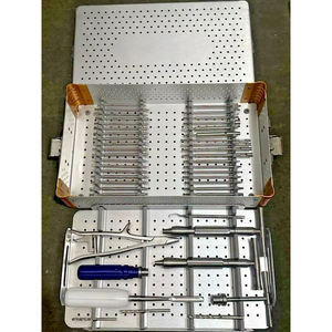 Kit d'extraction de vis cassées 54 pièces, instruments chirurgicaux orthopédiques pour la colonne vertébrale, en acier allemand, pour implants manuels - Product Image 4