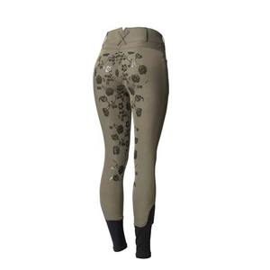 Leggings de equitación con estampado de silicona en toda la superficie, con bolsillos para móvil, cintura alta, pantalones de equitación. - Product Image 3
