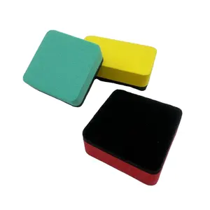 Customized Multi-colour Wholesale Biodegradable Eco-Friendly Whiteboard Blackboard EVA Foam Eraser with magnet and magnetic