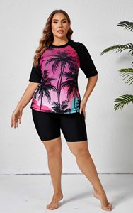 Custom Sublimation <b>Women's</b> Piece Breathable Rash Guard Swimsuit Shorts Sleeve Protection Swimwear Sports Bra Shorts Quick - Product Image 6