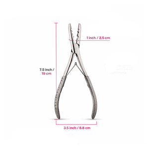 Kit Profesional de Extensiones de Cabello de Acero Inoxidable con Alicates de Microperlas, Pinzas de Seccionamiento, Herramienta de Bucle, Agujas Tipo C y Juego de Hilos - Product Image 2