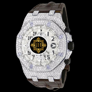 Wholesale Supply Stylish Moissanite Diamond Watch for Women Luxury Fashion <b>Wristwatch</b> with Sparkling Available At Best Price - Product Image 1