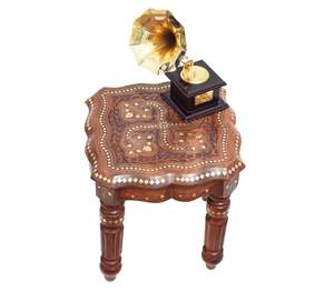 Wooden Brass Carving/<b>Square</b> Beautiful Carving Design <b>Side</b> <b>Table</b>/Coffee <b>Table</b>/Corner <b>Table</b>/Outdoor <b>Table</b>/Living Room Furniture - Product Image 3