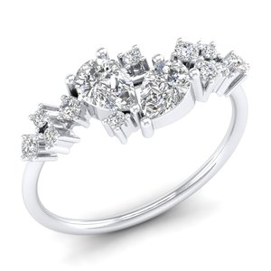 Bague Solitaire REYES en Or Massif 14K 18K avec Moissanite Taille Poire 1,24 Carat – Prix Usine – Idéale pour Fiançailles, Mariage, Cadeau – Bijoux - Product Image 2