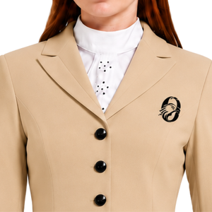 Camel Equestrian <b>Jacket</b> for <b>Women</b> Tailored Riding Blazer Elegant Horse Riding Competition Coat Custom OEM Wholesale Fashion - Product Image 3