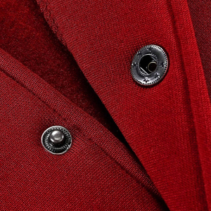 Good Selling Men Color Block Stitching Front Button Number Alphabet <b>Pattern</b> Pocket Casual College Baseball Varsity <b>Jackets</b> - Product Image 5