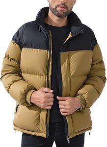 Custom Mens Two Color Panel Puffer Jacket High Quality Stand Collar Winter <b>Padded</b> Bubble <b>Coat</b> - Product Image 5