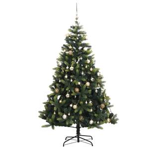 Sapin de Noël Artificiel Articulé avec 300 LED et Ensemble de Boules 82,7'' pour une Décoration Festive - Product Image 4