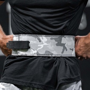 Ceintures réglables robustes et légères en cuir de vache camouflage avec boucle pour la musculation, l'haltérophilie et l'entraînement professionnel en salle de sport - Product Image 3