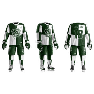 Uniforme de hockey sur glace unisexe, 100 % polyester, séchage rapide, respirant, vêtements personnalisés OEM - Product Image 1