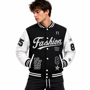 Fabricante de Ropa Urbana, Chaqueta Varsity Personalizada al por Mayor, Chaqueta de Invierno para Hombre, Estilo Vintage, Chaqueta Universitaria para Hombre - Product Image 5