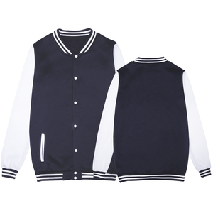 Veste de baseball streetwear pour homme, sans marque, coupe oversize, style varsity bomber, décontractée, inspirée de la mode hip-hop - Product Image 3