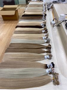 Mechones de pelo lacio con colores marrón y Rubio, cutículas de cabello virgen alineación, venta al por mayor desde Vietnam - Product Image 2