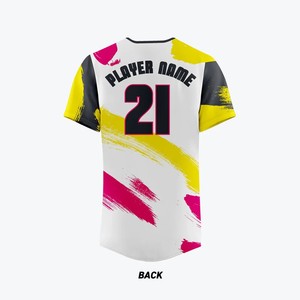 เสื้อเบสบอลมืออาชีพสำหรับผู้ชาย แบบสั่งทำได้ ปิดกระดุมทั้งตัว ลายพิมพ์แบบ Sublimation ชุดทีม แห้งเร็ว ประสิทธิภาพสูง สินค้าจากสหรัฐอเมริกา ขายส่ง - Product Image 5