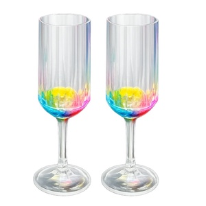 แก้วอะคริลิคทรงเพชร ก้นสีรุ้ง - Product Image 5