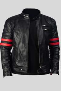 แจ็คเก็ตหนังคุณภาพพรีเมียมสุดฮิตสำหรับผู้ชาย สไตล์แจ็คเก็ตฤดูหนาว พร้อมแจ็คเก็ตหนังแท้ ขายออนไลน์ในราคาถูก - Product Image 2