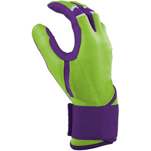Gants de frappeur de baseball et softball au style unique, conception OEM, en cuir, à doigts entiers, légers, respirants, unisexe, pour adulte, avec fermeture auto-agrippante - Product Image 5