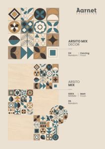 Baldosa de porcelana mate tallada de 600x600 mm con acabado de aspecto de piedra texturizada para superficies interiores y exteriores modernas - Product Image 3