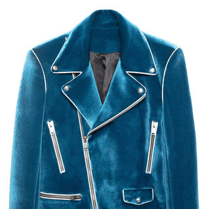 Chaqueta Casual de Terciopelo para Hombre, Estilo Urbano, Color Sólido, Personalizable, con Logotipo Frontal, Nueva Colección - Product Image 6