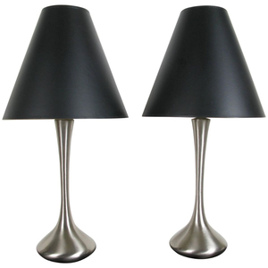 Lampe de table traditionnelle en laiton avec abat-jour en tissu beige, ampoule incandescente E26, commande par interrupteur, décoration de chambre à coucher, grande taille - Product Image 5