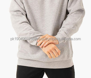 เสื้อสเวตเตอร์ปักลายสำหรับผู้ชายและผู้หญิงเสื้อคอกลมผ้าคอตตอนผสมโลโก้ตามสั่ง - Product Image 5