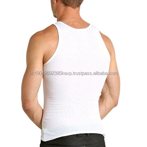 Wholesale Manufacturer Men Fitness Vest Custom Logo Print on Demand <b>Singlet</b> Gym Outdoor <b>Running</b> Sports Ribbed Tank Tops for Men - Product Image 2