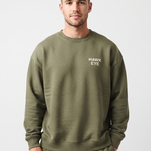 เสื้อสเวตเชิ้ตคอกลมทรงหลวมสำหรับผู้ชาย ผ้าฝ้ายนุ่ม สวมใส่สบาย ทรงโอเวอร์ไซส์ แขนยาว เหมาะสำหรับใส่ในชีวิตประจำวัน - Product Image 1