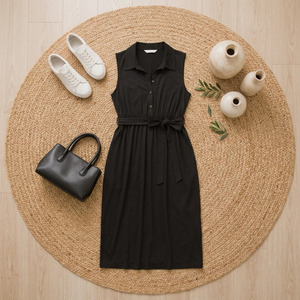 Vestido premamá sin mangas con cuello - Product Image 6