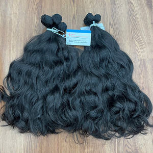 Produit phare 2026 : Tissage de cheveux naturels ondulés vietnamiens, double trame, double tirage, adapté à la décoloration 8 34 - Product Image 3