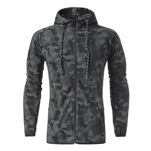 Men's <b>Camouflage</b> Hooded <b>Tracksuit</b> Full Sleeve Quick Dry Sporty Style Regular Fit Autumn Wear with Side Pockets - Product Image 5