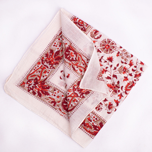 Handmade Cotton Floral <b>Square</b> <b>Scarf</b> In Teal With Pink And Black Print Casual Spring Summer Bandana Multifunctional Accessory - Product Image 6