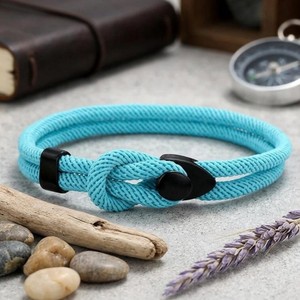Minimalist Braided Leather & Cotton Children's Cute <b>Bracelet</b> Durable Handcrafted Adjustable Cord - Product Image 1