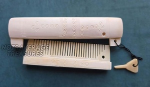 Handmade Viking Bone Comb with Locking <b>Case</b> – Medieval Grooming <b>Tool</b>, Norse Hair Comb - Product Image 3