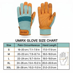 Gants de sécurité UMIRX en coton/élasthanne, paume en tissu tricoté, manchette à enfiler, résistants à l'abrasion, ambidextres, respirants, écologiques - Product Image 6