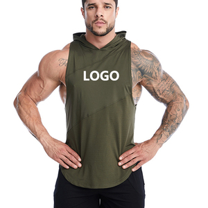 Débardeurs pour hommes Gladious Sports, service OEM, anti-boulochage, respirants, polyester/coton, décontractés, col rond, été, gym, fitness - Product Image 1