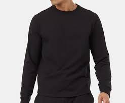 T-shirt unisexe sportif écologique à manches longues coupe ajustée 260g en coton teint en fil et fibre de bambou, vierge à imprimer - Product Image 3