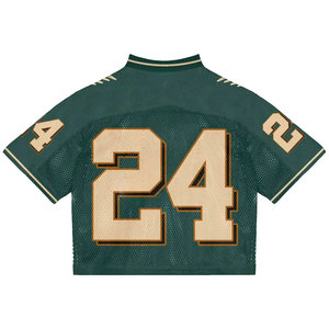 Lightweight Quick-Dry Short Sleeve Printed Mesh Sports Jersey with Customizable Design Unisex - Product Image 3