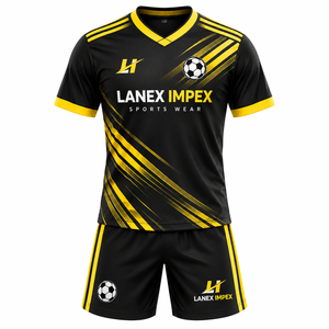 Custom Soccer Team Uniform Set Breathable Football Jersey Shorts and <b>Socks</b> Personalized Sublimation Sportswear for Men and Youth - Product Image 1