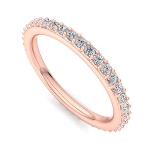 Anillo de oro rosa, oro blanco y oro amarillo de alta gama, certificado por IGI, joyería fina de lujo, anillo de compromiso, anillo llamativo para mujer - Product Image 1