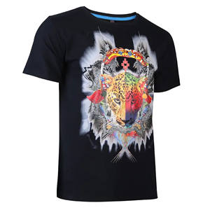 T-shirts pour hommes de qualité supérieure, coupe ajustée, taille plus, en tissu 100% coton de couleur noire, fabriqués par le fabricant d'origine, qualité de luxe - Product Image 1