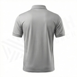 Vente en gros de polos pour hommes sur mesure avec logo imprimé, nouveau design, couleur unie, tissu tricoté, fabriqué au Pakistan - Product Image 2