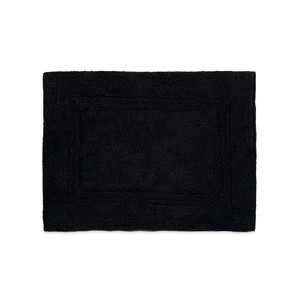 Alfombra de Baño de Algodón a Rayas Lavable a Máquina, Alfombra de Baño de Bambú Negra - Product Image 3