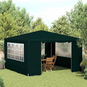 Grande Tenda Verde in Polietilene per Matrimoni ed Eventi, Struttura in Acciaio Pieghevole per Eventi all'Aperto - Product Image 1