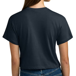 Custom Made Workout Sport Women <b>Crop</b> T-Shirt Summer Breathable Knit Short Sleeve Athletic <b>Crop</b> T-Shirt Bulk Manufacturer - Product Image 6