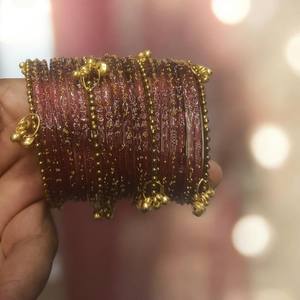 Premium Crystal Rhinestone Imitation Pearl <b>Bangles</b> <b>Set</b> High Polished Finish Elegant Ethnic Bridal Wedding Jewelry Fancy Designer - Product Image 3