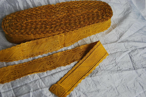 Brocado Dorado Antiguo de Alta Calidad de 4 m para Uniformes de Monasterio, Trenza Medieval Rara de 35 mm con Diseño Intrincado - Product Image 3
