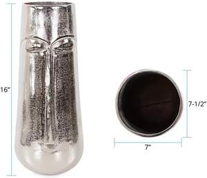 Trending Design Decorative Galvanized Flower Vase Unique Artistic Design For Living Room <b>Tabletop</b> And Interior Home Decoration - Product Image 5