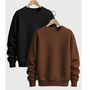 Sudadera de Cuello Redondo Color Amarillo, Tejido de Punto, Corte Regular, Estilo Casual para Otoño, Precio al por Mayor, Sudaderas para Hombre - Product Image 5