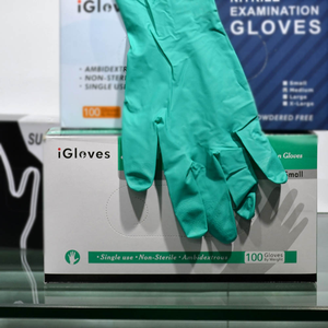 Gants en nitrile 4 mil sans poudre à usage médical, gants synthétiques en nitrile et vinyle pour examen, gants Vytrile en gros - Product Image 6