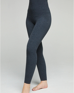 Leggings évasés en spandex tricoté, taille haute, couleur unie, haute performance, extensibles, respirants, doux, pour femmes, toutes saisons - Product Image 1